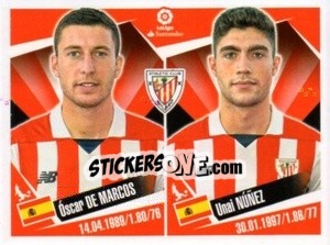 Sticker Oscar De Marcos / Unai Nunez - Liga 2017-2018. South America - Panini