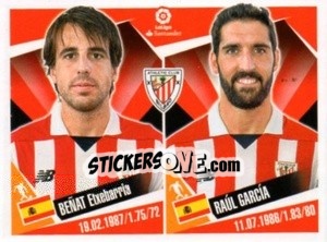 Sticker Beñat Etxebarria / Raul Garcia - Liga 2017-2018. South America n. 141 - Panini
