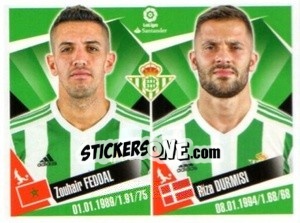 Cromo Zouhair Feddal / Riza Durmisi - Liga 2017-2018. South America - Panini