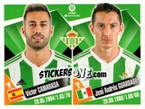 Sticker Victor Camarasa / Jose Andres Guardado - Liga 2017-2018. South America n. 147 - Panini