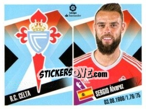 Sticker Escudo / Sergio Alvarez - Liga 2017-2018. South America n. 149 - Panini