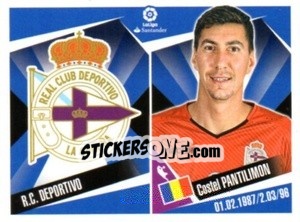 Sticker Escudo / Costel Pantilimon - Liga 2017-2018. South America n. 155 - Panini