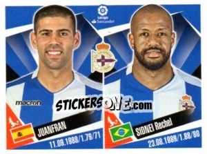Sticker Juanfran / Sidnei Rechel - Liga 2017-2018. South America n. 156 - Panini