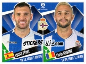 Sticker Lucas Perez / Florin Andone - Liga 2017-2018. South America n. 160 - Panini