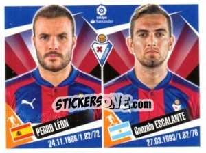 Figurina Pedro Leon / Gonzalo Escalante - Liga 2017-2018. South America - Panini