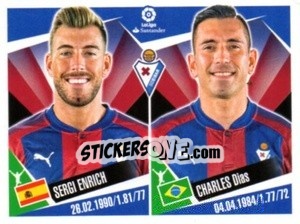 Figurina Sergi Enrich / Charles Dias - Liga 2017-2018. South America - Panini