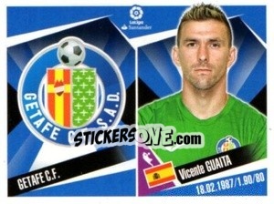 Sticker Equipo / Vicente Guaita - Liga 2017-2018. South America - Panini