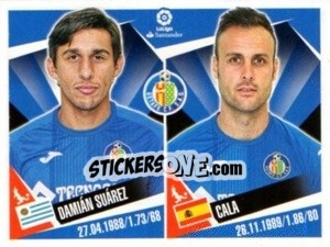 Sticker Damian Suarez / Cala - Liga 2017-2018. South America - Panini