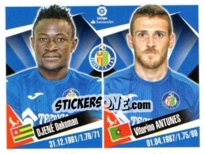 Sticker Djene Dacoman / Votorino Antunes - Liga 2017-2018. South America n. 175 - Panini