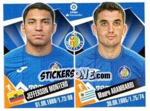 Sticker Jefferson Montero / Mauro Arambarri - Liga 2017-2018. South America - Panini