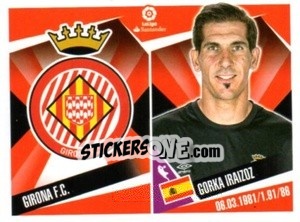 Sticker Escudo / Gorka Iraizoz - Liga 2017-2018. South America n. 179 - Panini