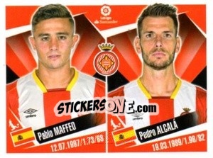 Sticker Pablo Maffeo / Pedro Alcala - Liga 2017-2018. South America - Panini