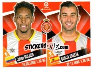 Sticker Johan Mojica / Borja Garcia - Liga 2017-2018. South America - Panini