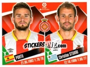 Sticker Portu / Cristhian Stuani - Liga 2017-2018. South America n. 184 - Panini