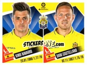 Cromo Ximo Navarro / Dani Castellano - Liga 2017-2018. South America - Panini