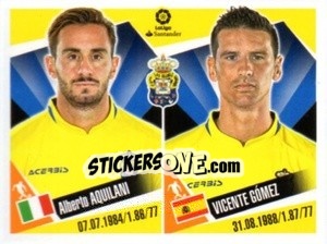 Sticker Alberto Aquilani / Vicente Gomez - Liga 2017-2018. South America - Panini