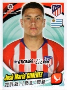 Sticker José María Giménez - Liga 2018-2019. South America - Panini