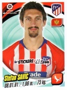 Sticker Stefan Savic - Liga 2018-2019. South America n. 7 - Panini