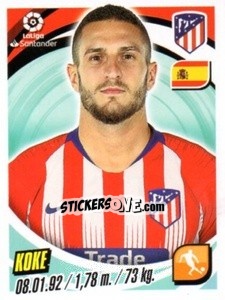 Sticker Koke - Liga 2018-2019. South America n. 11 - Panini