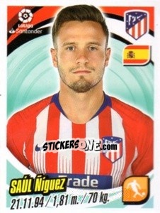 Sticker Saúl Ňíguez - Liga 2018-2019. South America - Panini