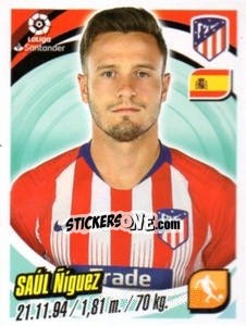 Sticker Saúl Ňíguez - Liga 2018-2019. South America n. 12 - Panini