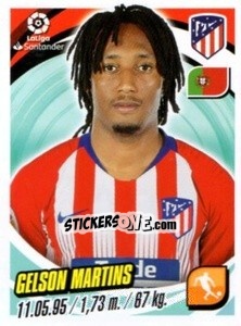 Sticker Gelson Martins - Liga 2018-2019. South America - Panini