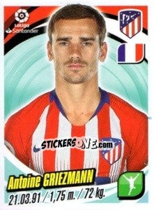Sticker Antoine Griezmann - Liga 2018-2019. South America n. 16 - Panini