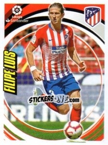 Cromo Filipe Luis - Liga 2018-2019. South America - Panini