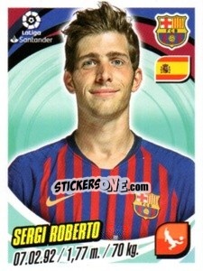 Sticker Sergi Roberto - Liga 2018-2019. South America - Panini