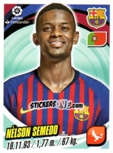 Sticker Nélson Semedo - Liga 2018-2019. South America n. 41 - Panini
