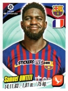 Figurina Samuel Umtiti - Liga 2018-2019. South America - Panini