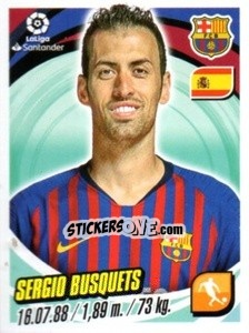 Sticker Sergio Busquets - Liga 2018-2019. South America n. 46 - Panini