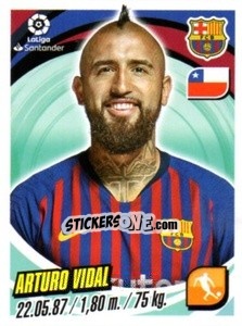 Sticker Arturo Vidal - Liga 2018-2019. South America - Panini