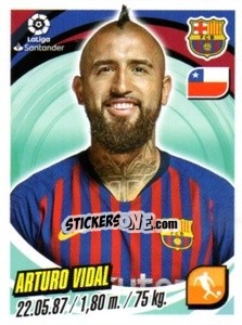 Sticker Arturo Vidal - Liga 2018-2019. South America n. 48 - Panini
