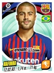 Sticker Rafinha - Liga 2018-2019. South America n. 50 - Panini