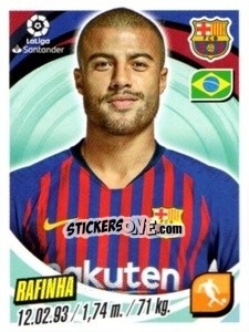 Sticker Rafinha - Liga 2018-2019. South America - Panini