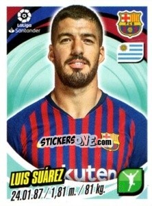 Sticker Luis Suárez - Liga 2018-2019. South America n. 54 - Panini