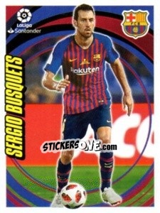 Sticker Sergio Busquets - Liga 2018-2019. South America - Panini