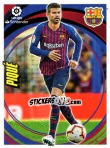 Sticker Piqué - Liga 2018-2019. South America - Panini