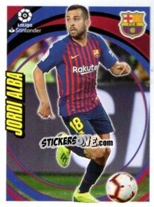 Sticker Jordi Alba - Liga 2018-2019. South America - Panini