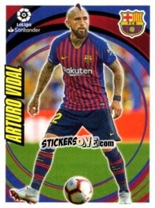 Cromo Arturo Vidal - Liga 2018-2019. South America - Panini