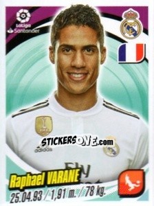 Sticker Raphael Varane - Liga 2018-2019. South America n. 79 - Panini