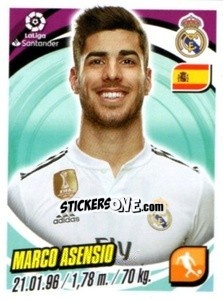 Sticker Marco Asensio - Liga 2018-2019. South America n. 87 - Panini