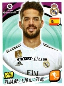 Sticker Isco - Liga 2018-2019. South America n. 88 - Panini