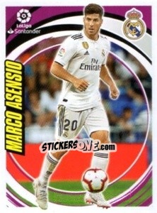 Sticker Marco Asensio - Liga 2018-2019. South America n. 107 - Panini