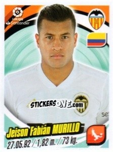 Cromo Jeison Fabián Murillo - Liga 2018-2019. South America - Panini