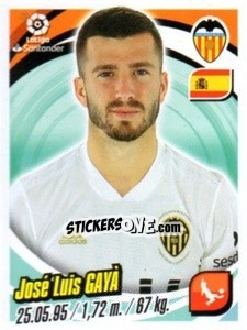Sticker José Luis Gayà - Liga 2018-2019. South America - Panini
