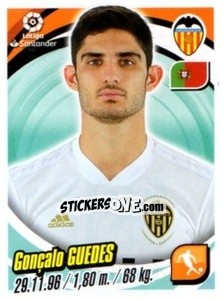 Cromo Gonçalo Guedes - Liga 2018-2019. South America - Panini