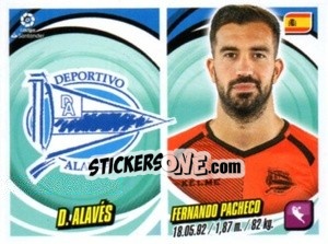 Sticker Escudo / Fernando Pacheco - Liga 2018-2019. South America - Panini
