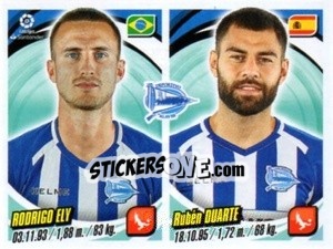 Sticker Rodrigo Ely / Rubén Duarte - Liga 2018-2019. South America - Panini
